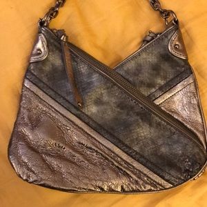 Very cool BOTKIER Metallic Leather Bag!